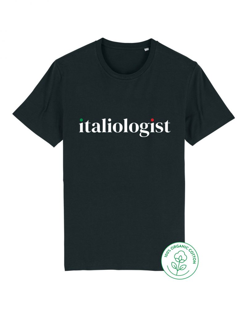 black italiologist t-shirt